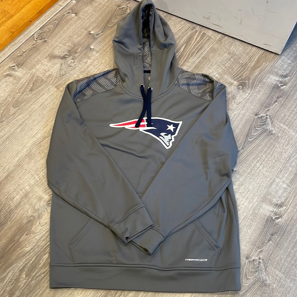 Majestic Gray Hoodie with Team Logo